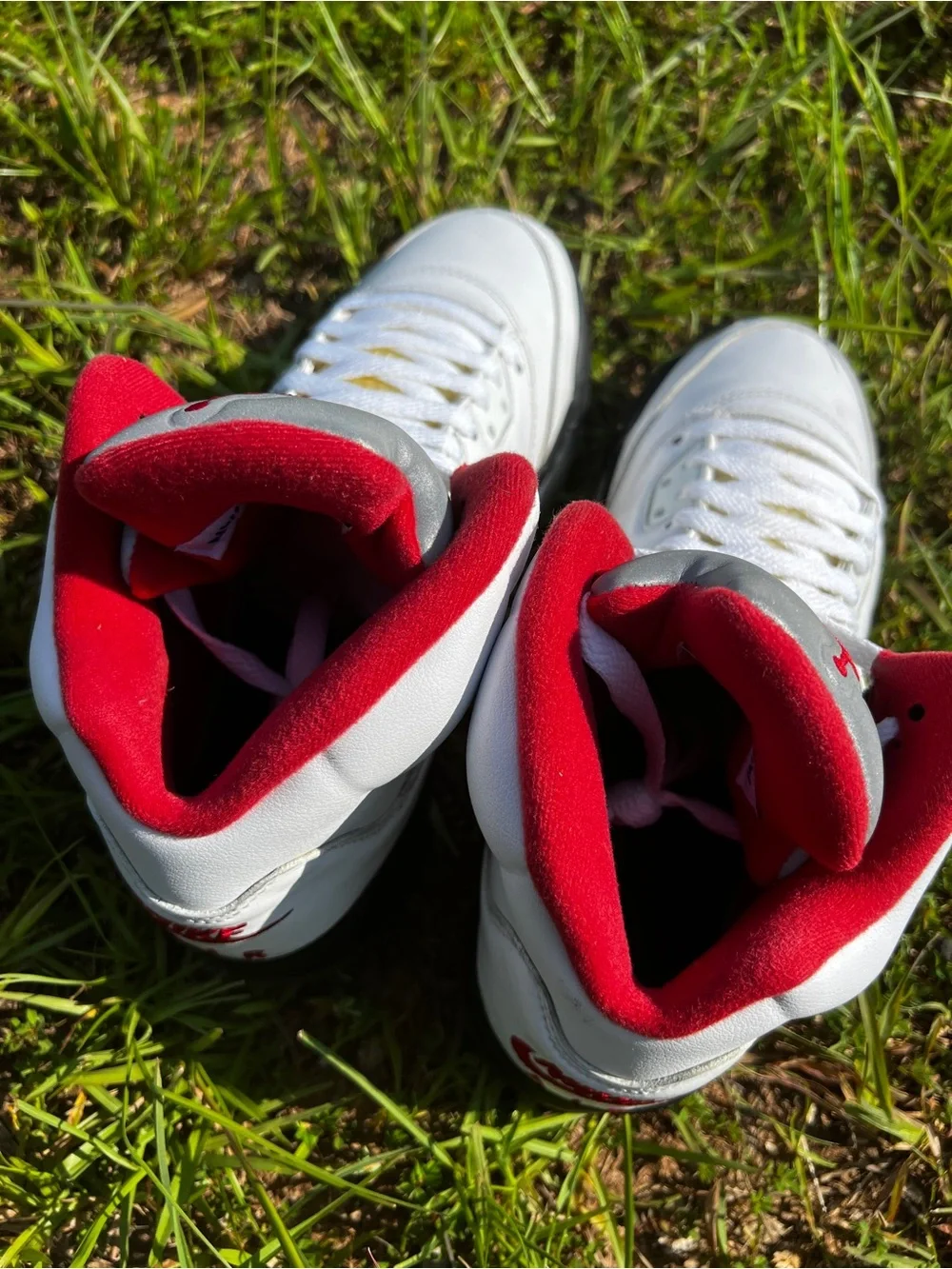 CLEAN Air Jordan size 7 Mens 5 V Retro Fire Red 2020 Shoes